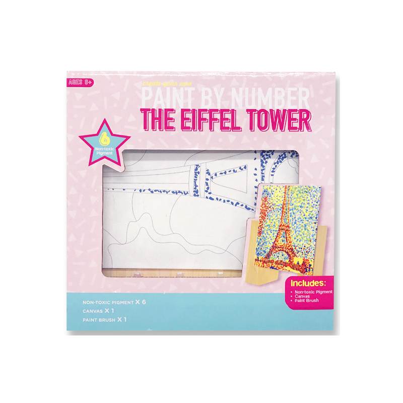 Mal etter nummer The Eiffel Tower Kids Creative Toy