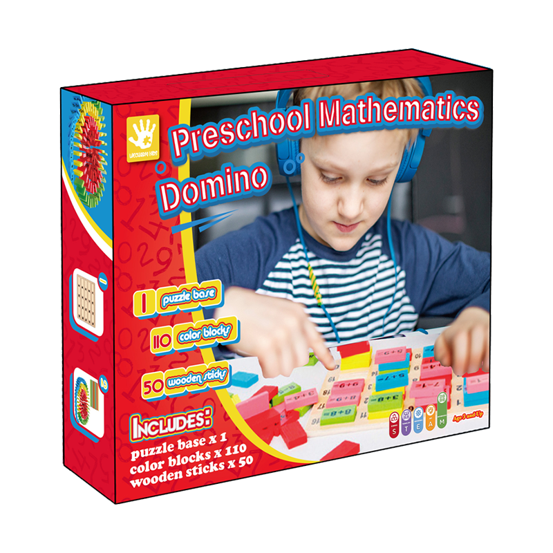 Førskole matematikk Domino Toy Kit